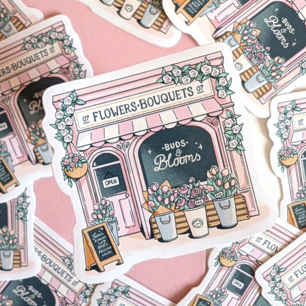 Flower shop sticker