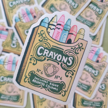 Crayons sticker