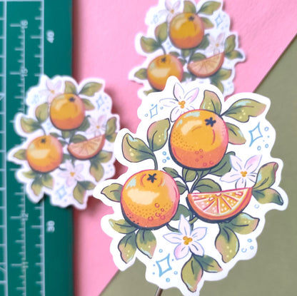 Oranges vinyl sticker