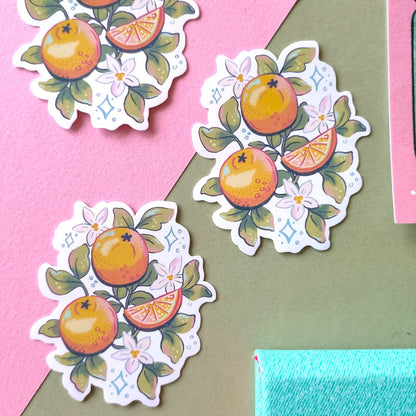 Oranges vinyl sticker