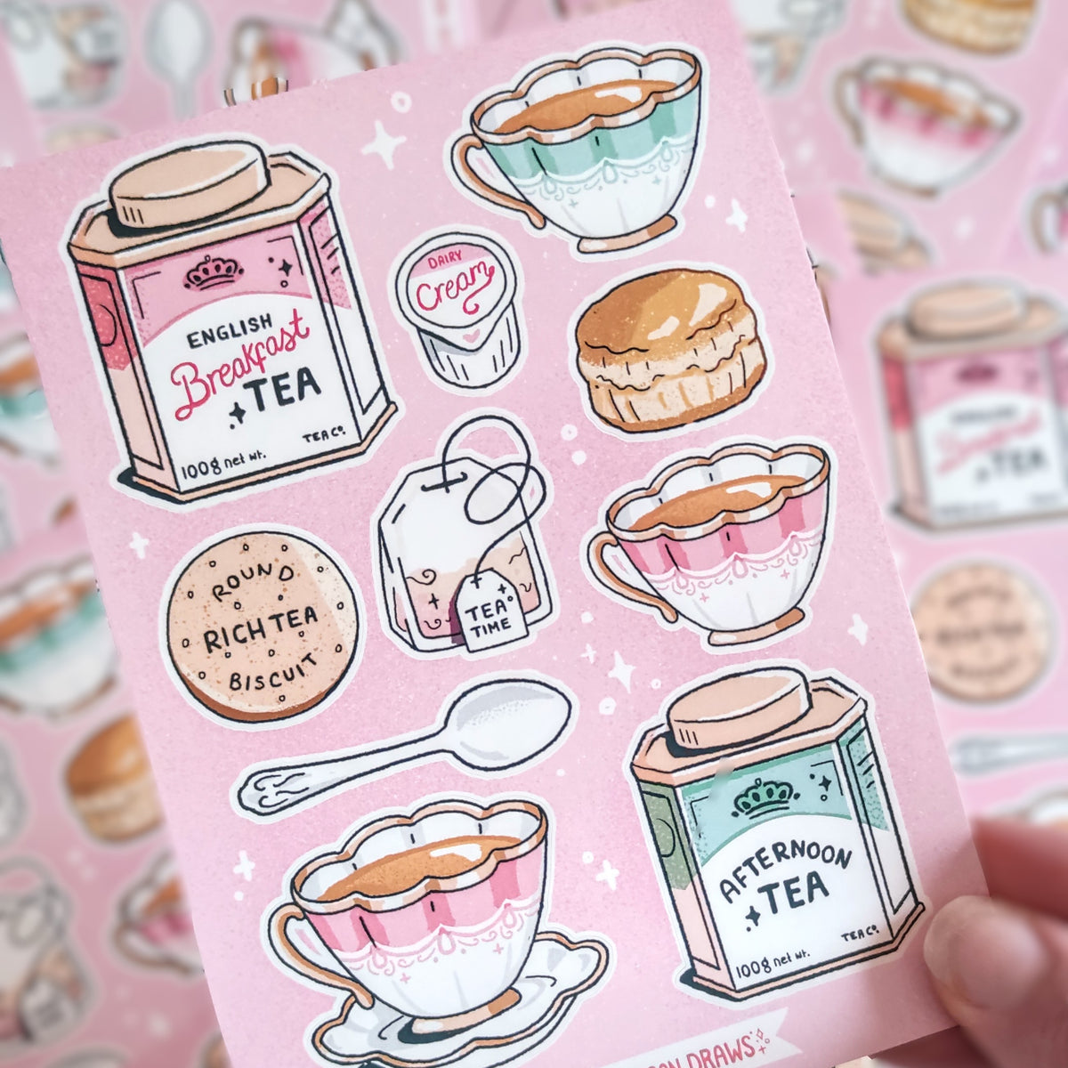 Making Tea Sticker Tea time sticker sheet – EVE ANDERSON DRAWS