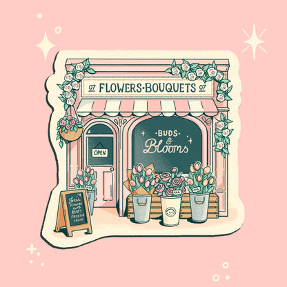 Flower shop sticker