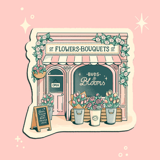 Flower shop sticker