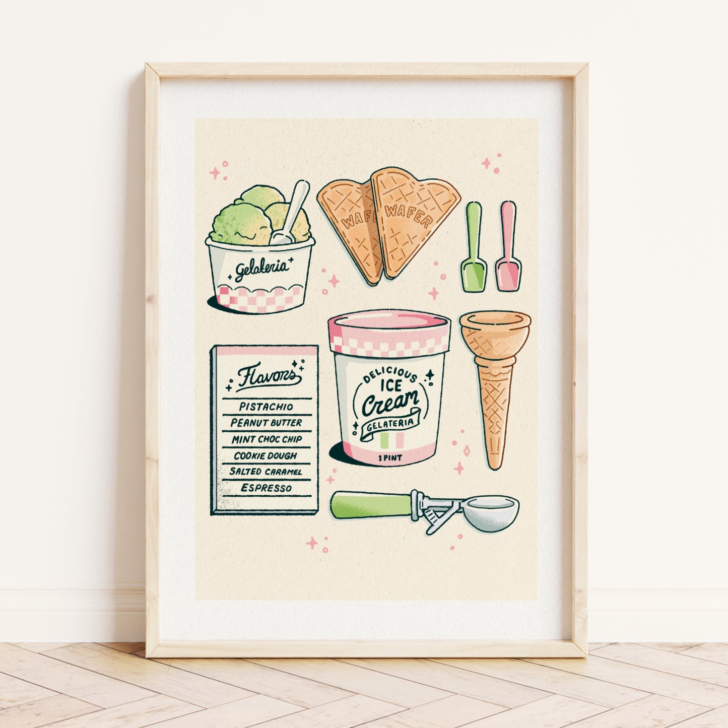 Ice cream A5 print