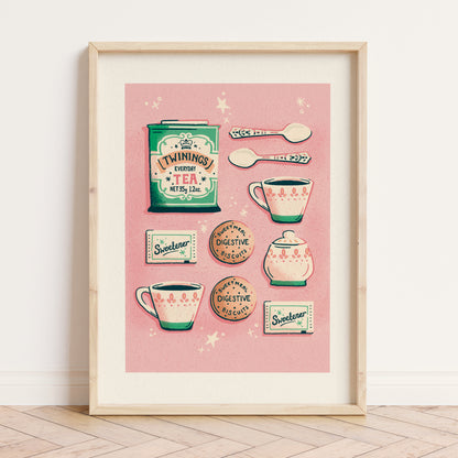 Tea time A5  print