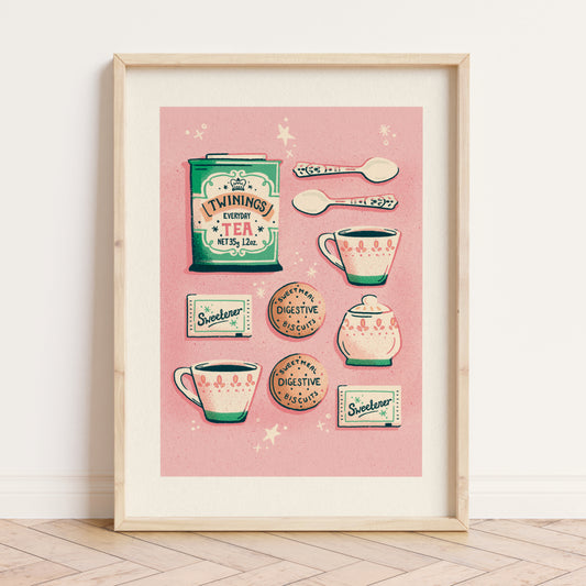 Tea time A5  print