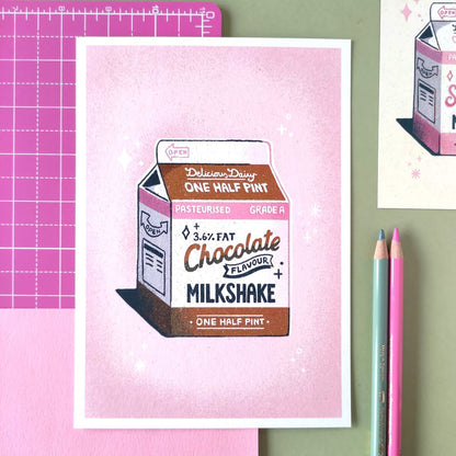 A5 Milkshake print