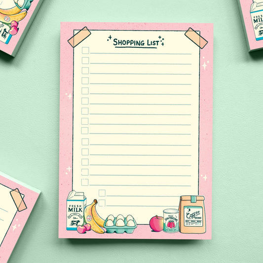 Shopping list notepad