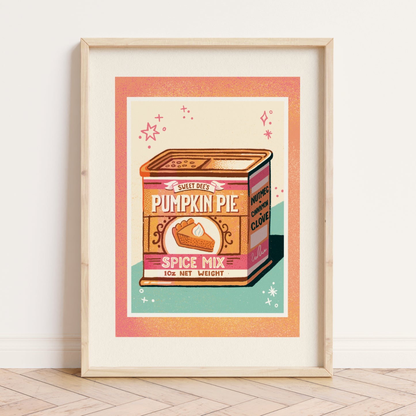 Pumpkin pie A5 print