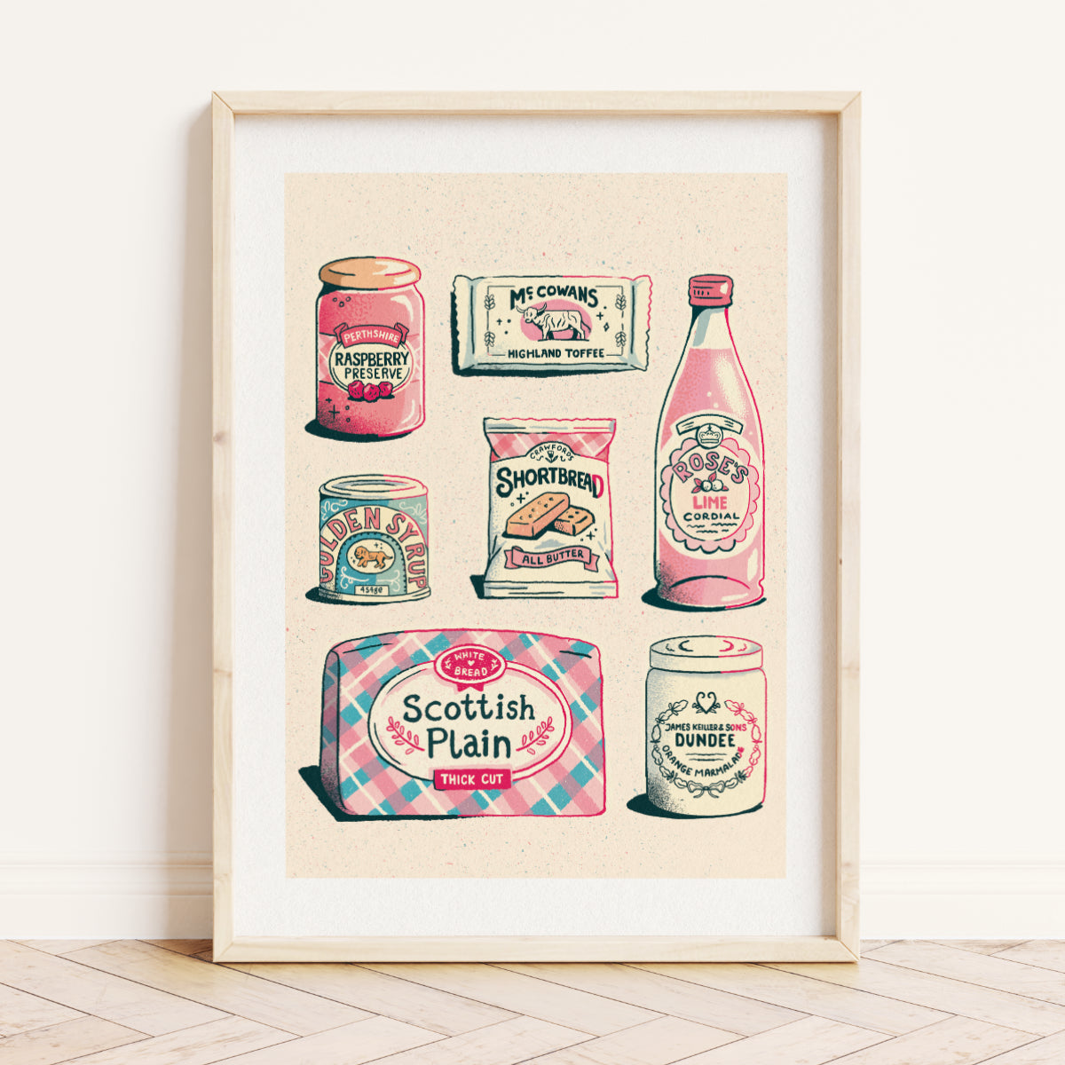 Nostalgic Scottish food Print